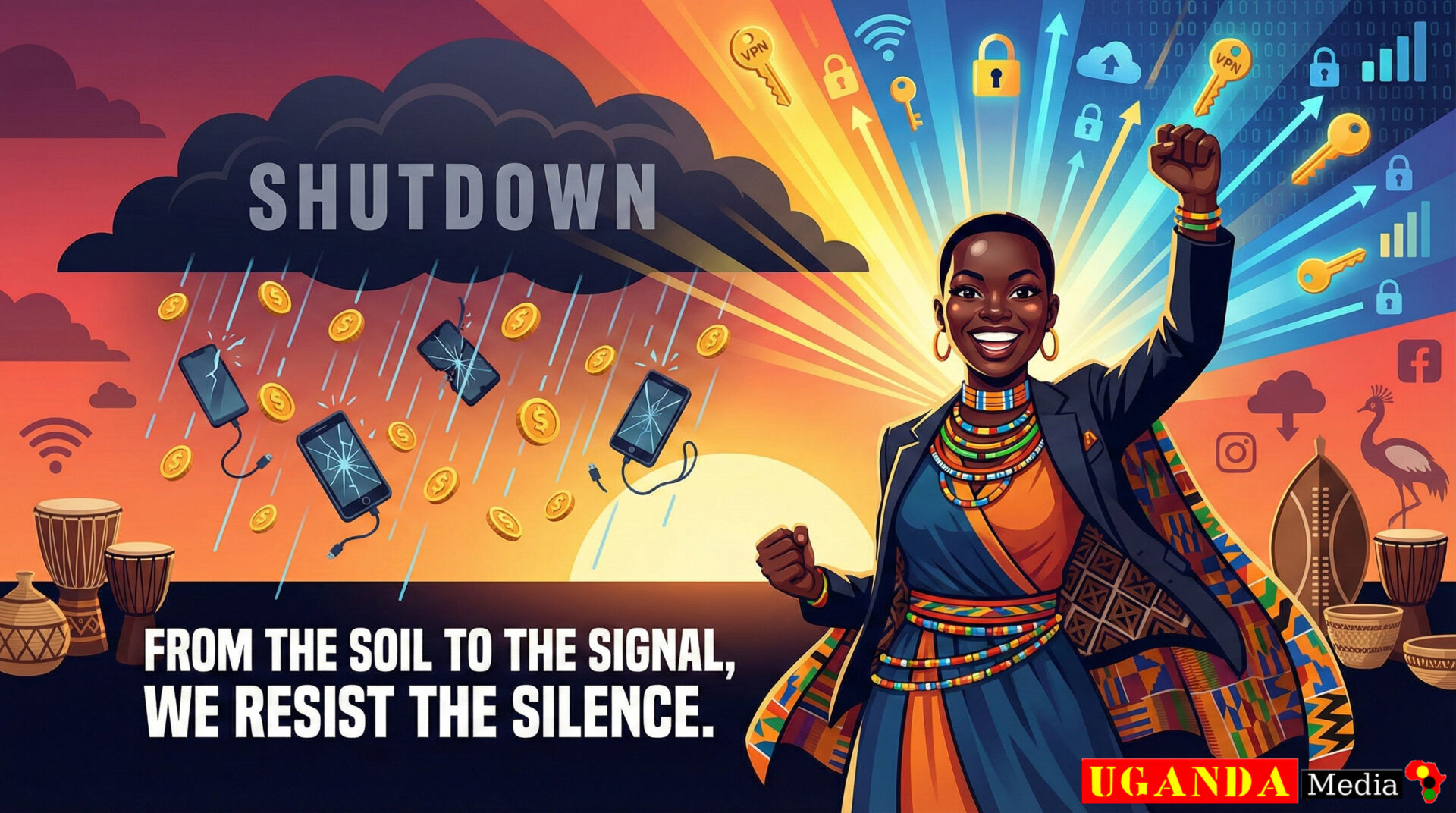 Uganda internet shutdown 2026 UCC directive